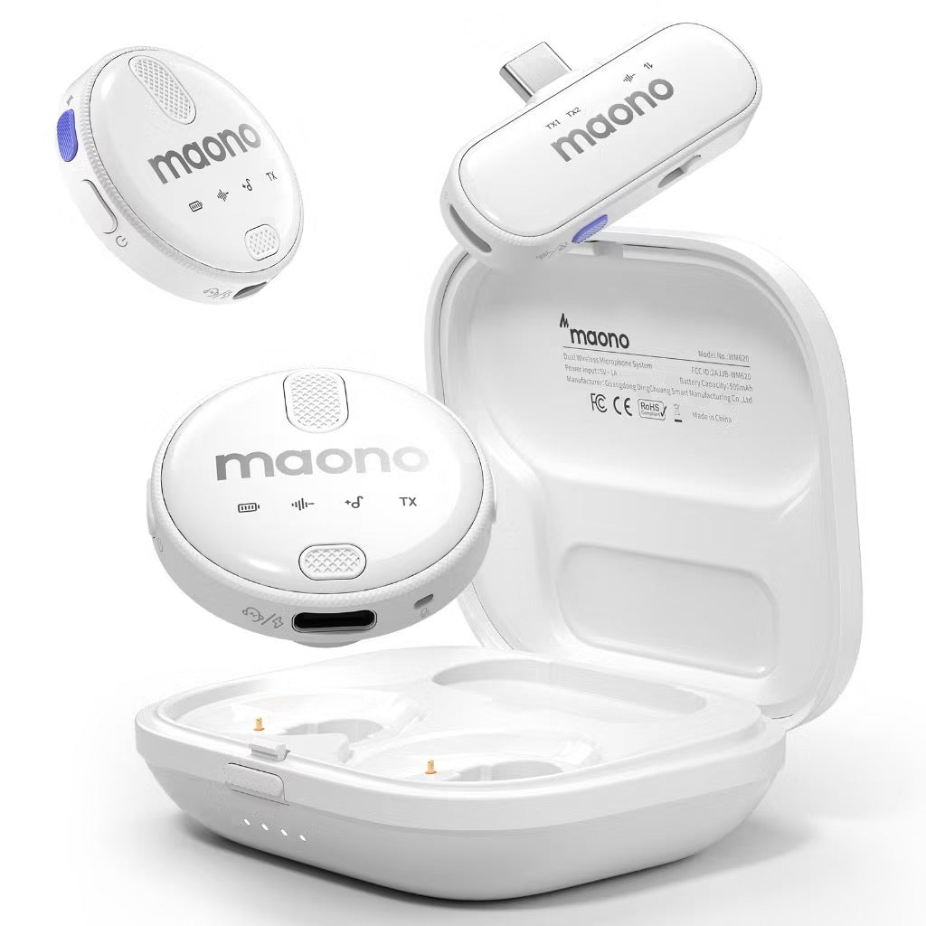 MAONO Microfone lapela Sem Fio Com Redução De Ruído